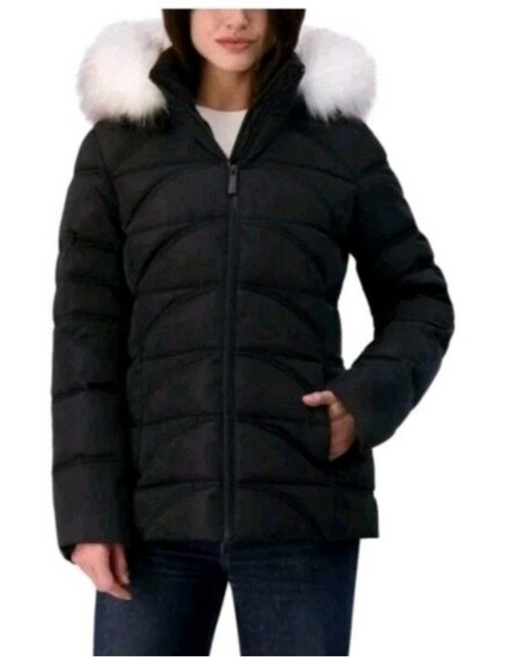 New, Nautica Women's Puffer Jacket SIZE XL, BLACK, Nwt